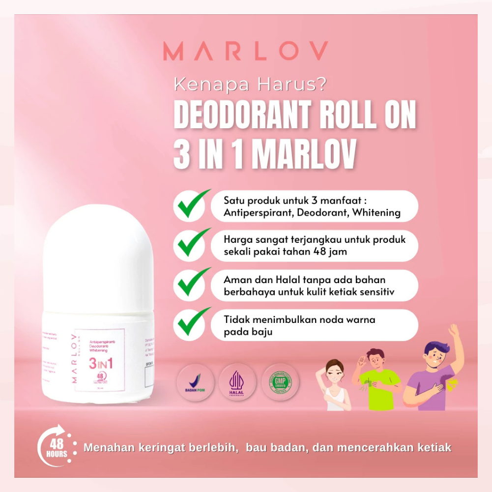 Memberikan perlindungan optimal dari keringat dan bau badan hingga 48 jam (berdasarkan jurnal ilmiah)