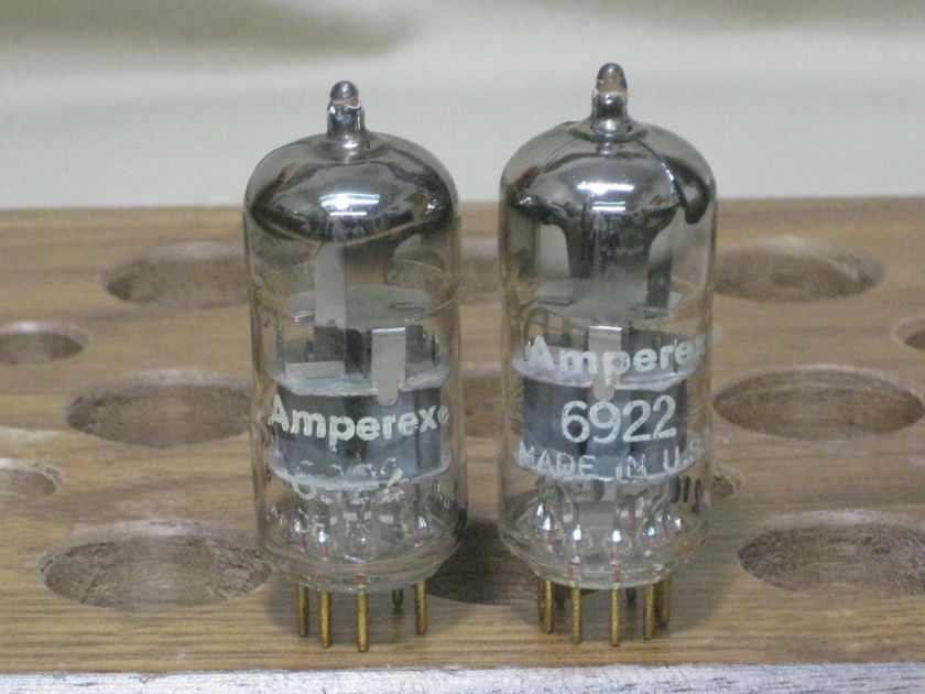 Amperex 6922 PQ Pinched Waist matching pair