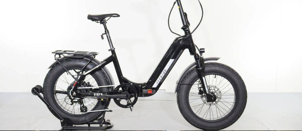 Aventon Sinch 2.5 on a stand