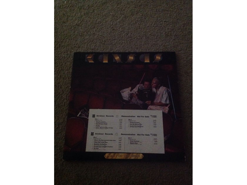 Kansas - Two For The Show 2 LP Set Promo Kirshner Records DJ Timing Strip Vinyl NM