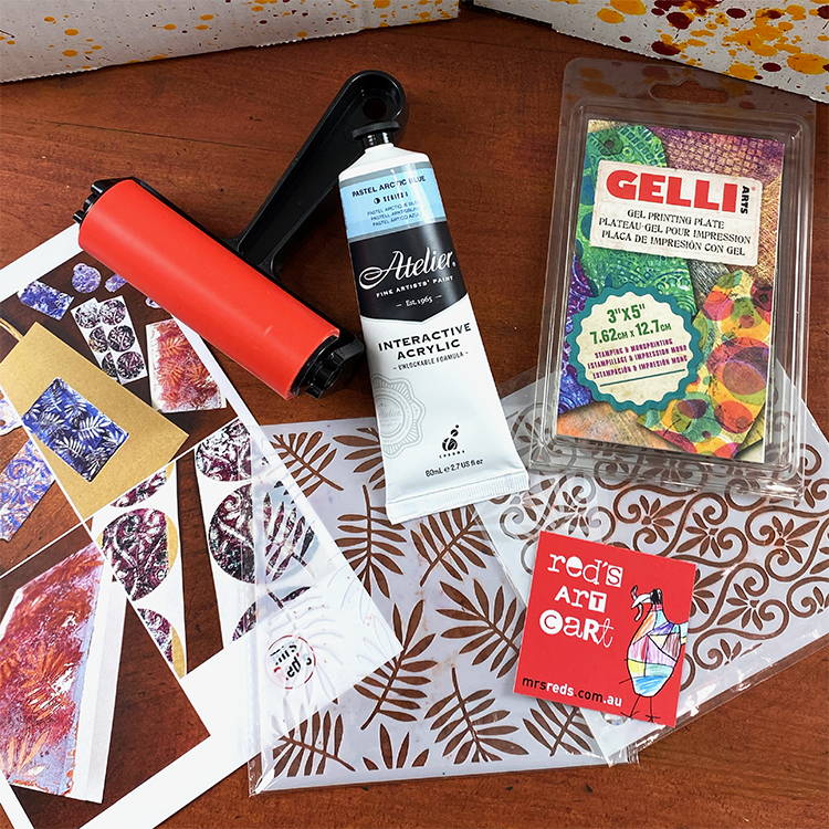 Label - What's inside December 19 Red's Art Cart?