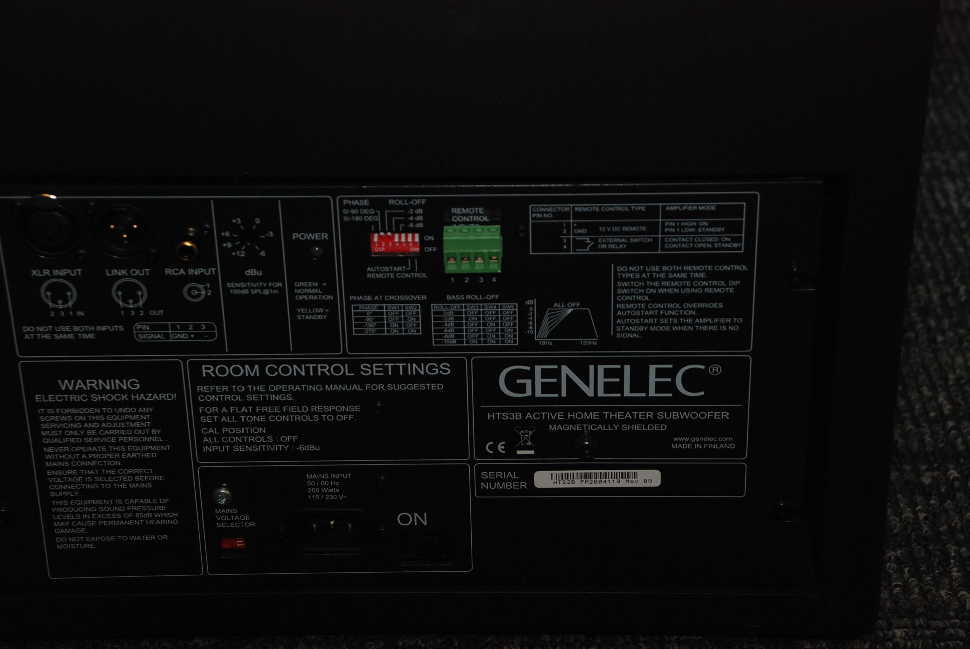 Genelec Inc. HTS-3b 2
