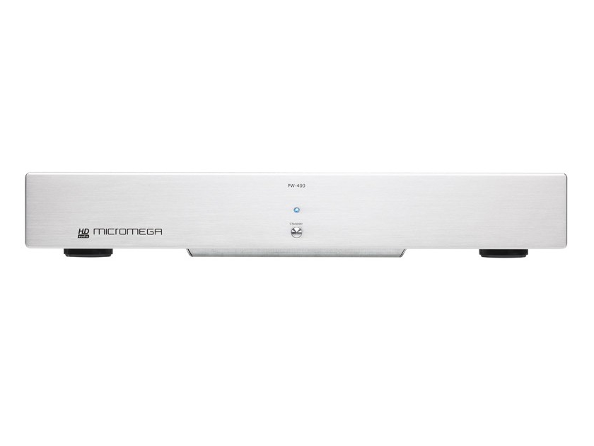 MicroMega PW-400 Power Amplifier (Silver): Manufacturer Refurbished; Full Warranty; 75% Off + Free Ship