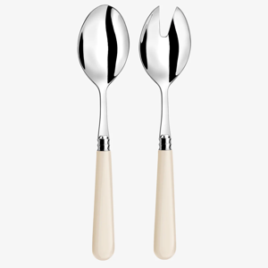 Helios Salad Servers, Ivory