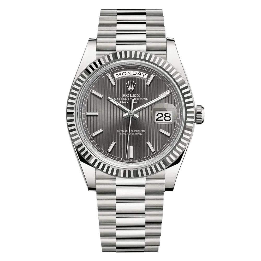40 White Gold Motif Rhodium Dial Full Set 2018, image 1 40 White Gold Motif Rhodium Dial Full Set 2018, image 1