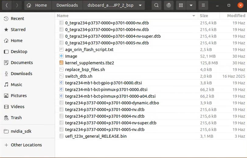Jetson BSP files downloaded from GitHub