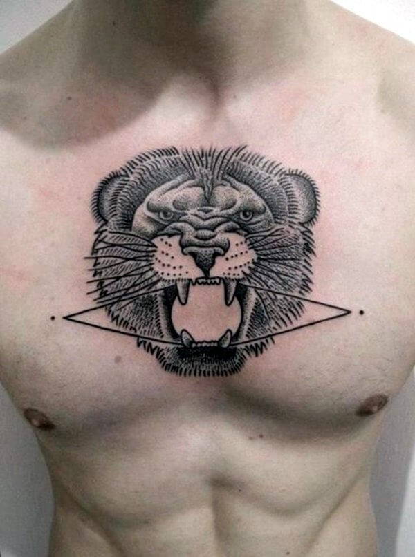 Tatouage de Lion Hommes Art