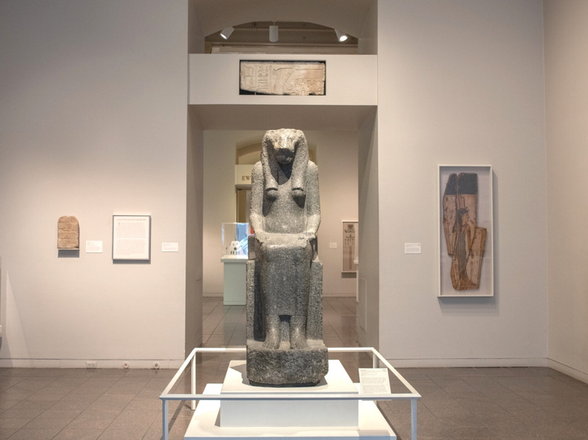 Egyptian art gallery at the san antonio museum of art