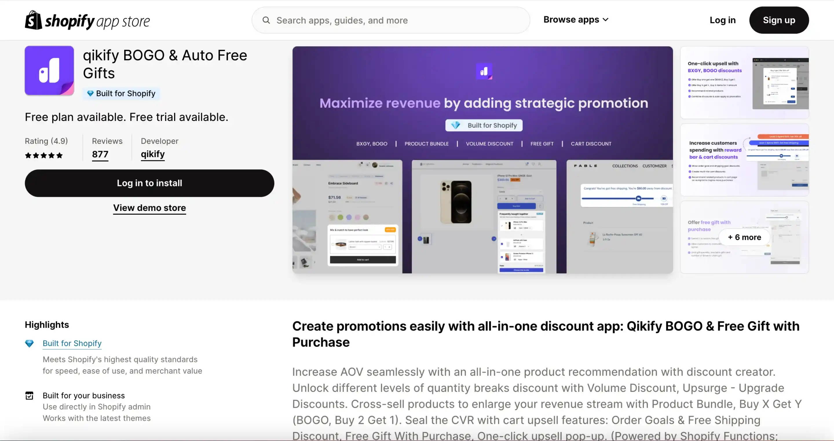 Qikify BOGO & Auto Free Gifts