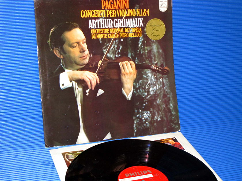 PAGANINI / Grumiaux   - "Violin Concerti No.1&4" -  Philips Import 'Promo' 1972.