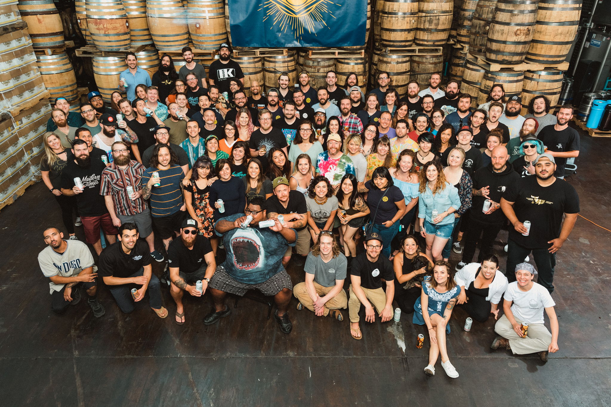 Photo of Modern Times' employees who also own stock in the company.