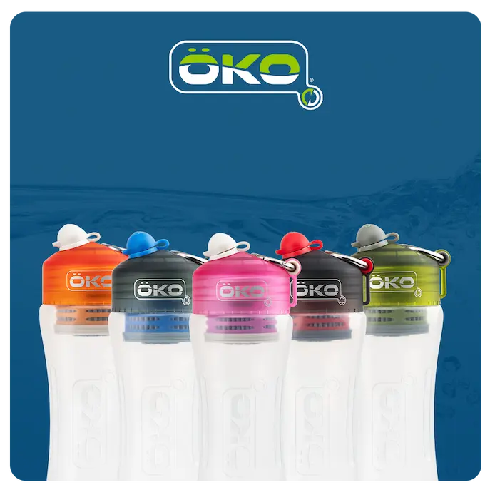 Gourdes filtrantes OKO 650ml 1litre