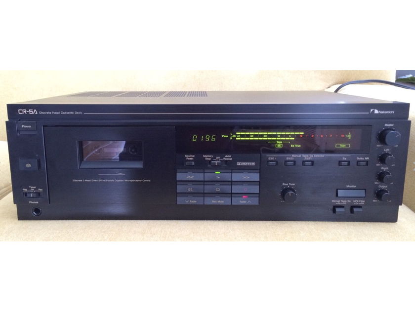 Nakamichi CR-5A, 3 Head Cassette Deck, In Excellent Working & Cosmetic Condition!