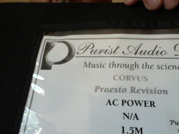 Purist Audio Design Corvus Praesto Revision