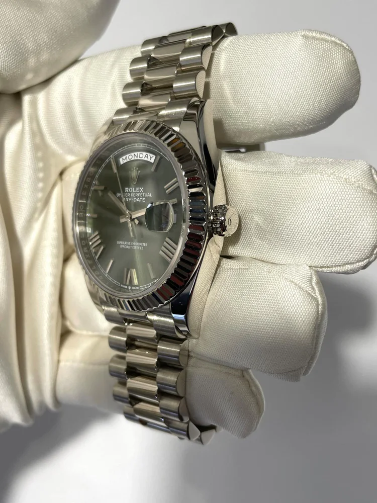 White Gold Green Dial Roman Numerals Box and Papers 2025, image 3 White Gold Green Dial Roman Numerals Box and Papers 2025, image 3