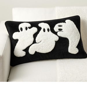 Cozy Ghost Family Lumbar Throw Pillow