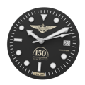 US Naval Institute 150th Anniversary black dial with Pilot Wings Of Gold