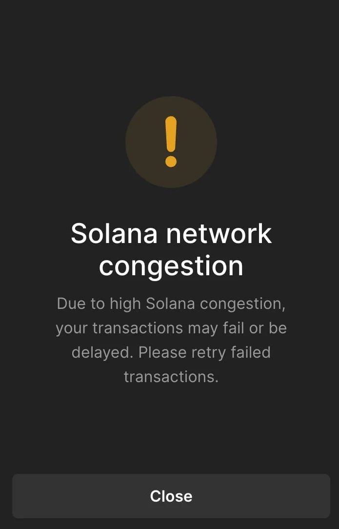 Solana Congestion