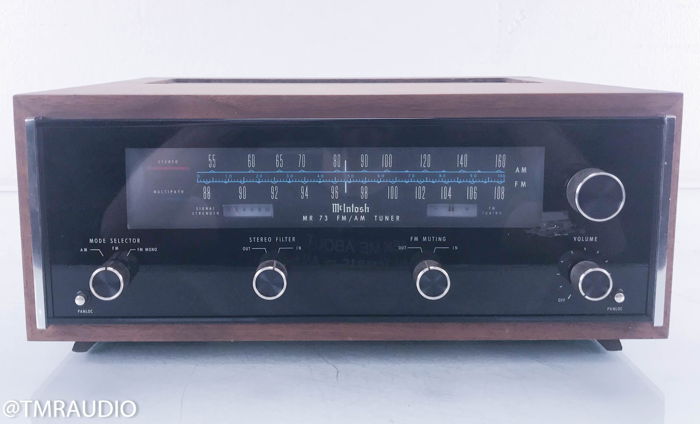 McIntosh MR 73 Vintage AM / FM Tuner; MR73 w/ Walnut Ca...