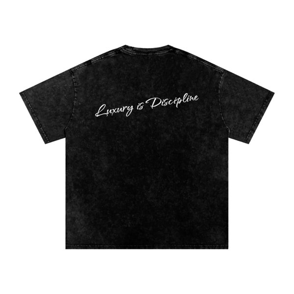 Snow Washed Oversized Cotton T-Shirt - Image 4