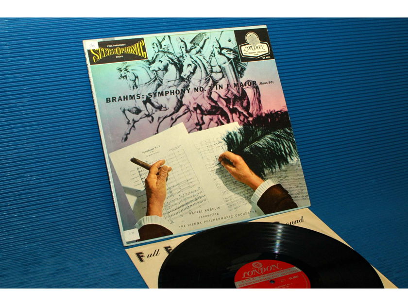 BRAHMS / Kubelik   - "Symphony #3" - London 'Blue Back' 1958 Early Pressing