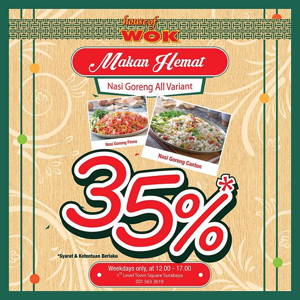 WOK Restaurant: PROMO Sutos Surabaya Makan Hemat 35% Nasi Goreng All Variants* sampai