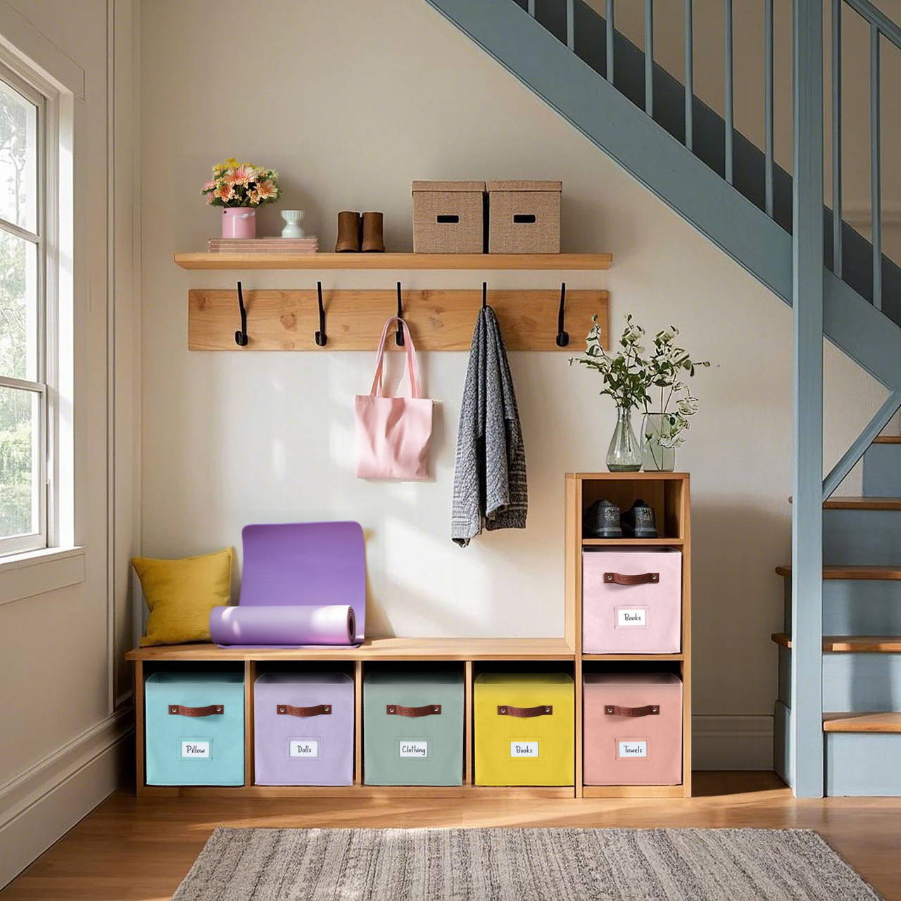 Feature with Label Holder