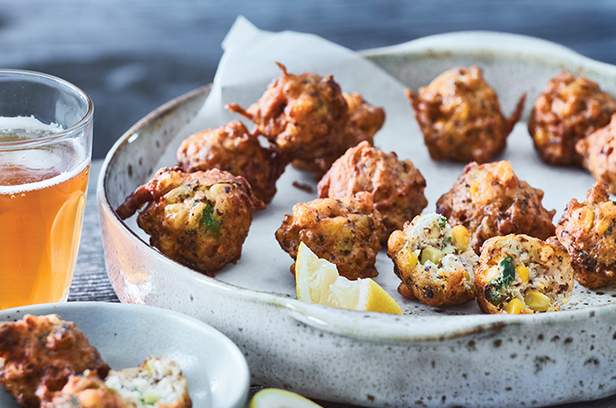 Corn and Dulse Fritters