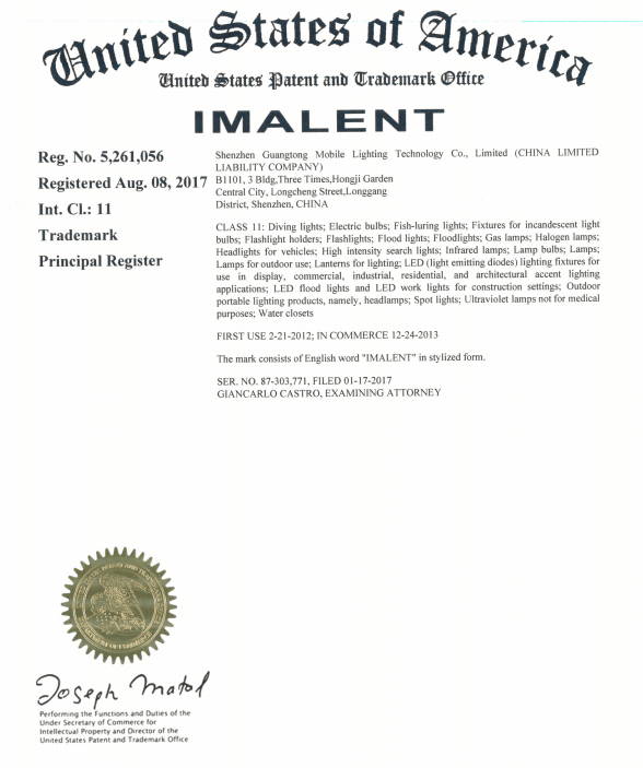 IMALENT trademark