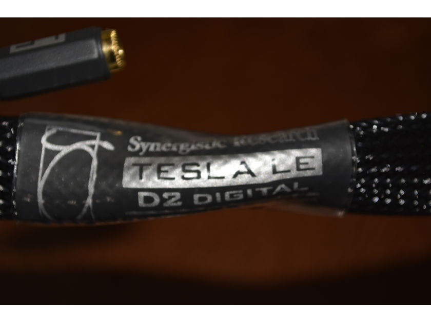 Synergistic Research Tesla LE D2 Digital Cable - BNC to RCA (Spdif)