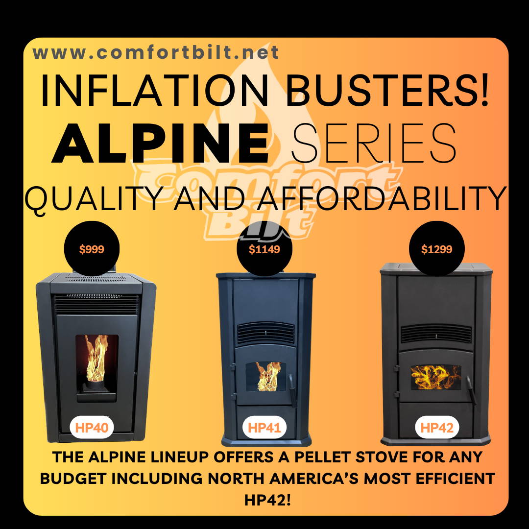 Alpine Pellet Stoves by Comfortbilt H41 HP42 and HP40