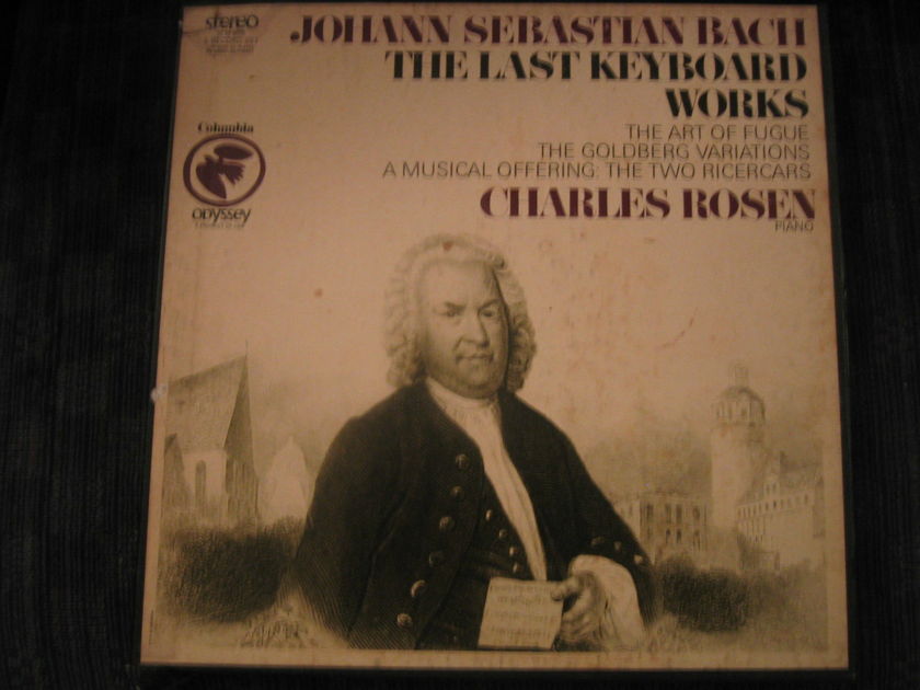 JOHANN SEBASTIAN BACH - The Last Keyboard Works  Charles Rosen Odyssey 32 36 0020 3 LP Set