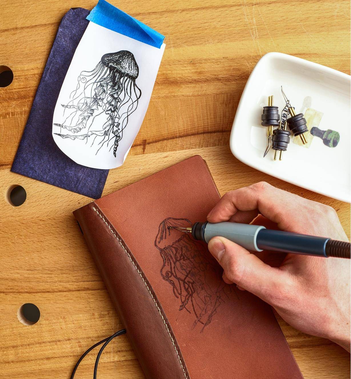 leather pyrography tutorial