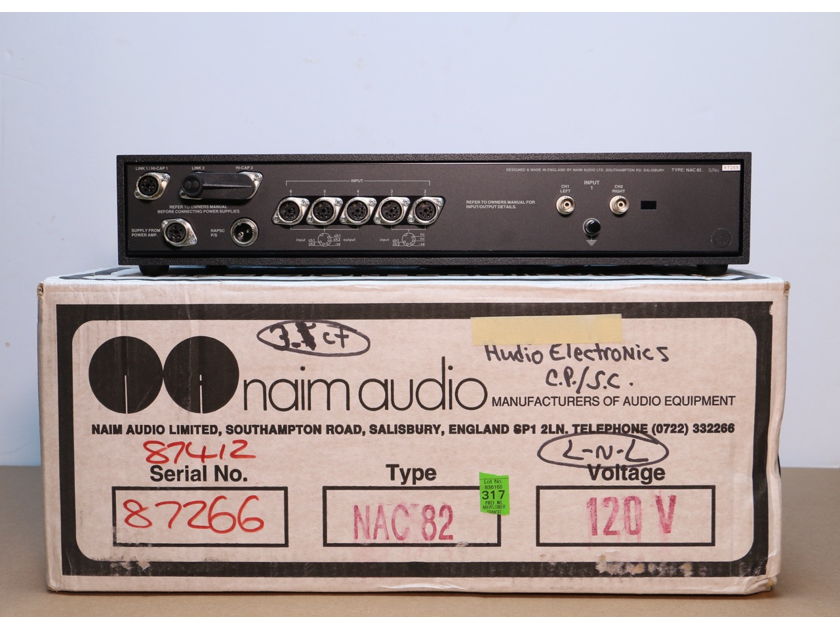 Naim Audio NAC 82 preamp excellent condition - new lower price!