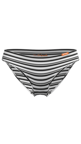Monochrome Stripe Fairtrade Organic Cotton Low Rise Bikini Knicker