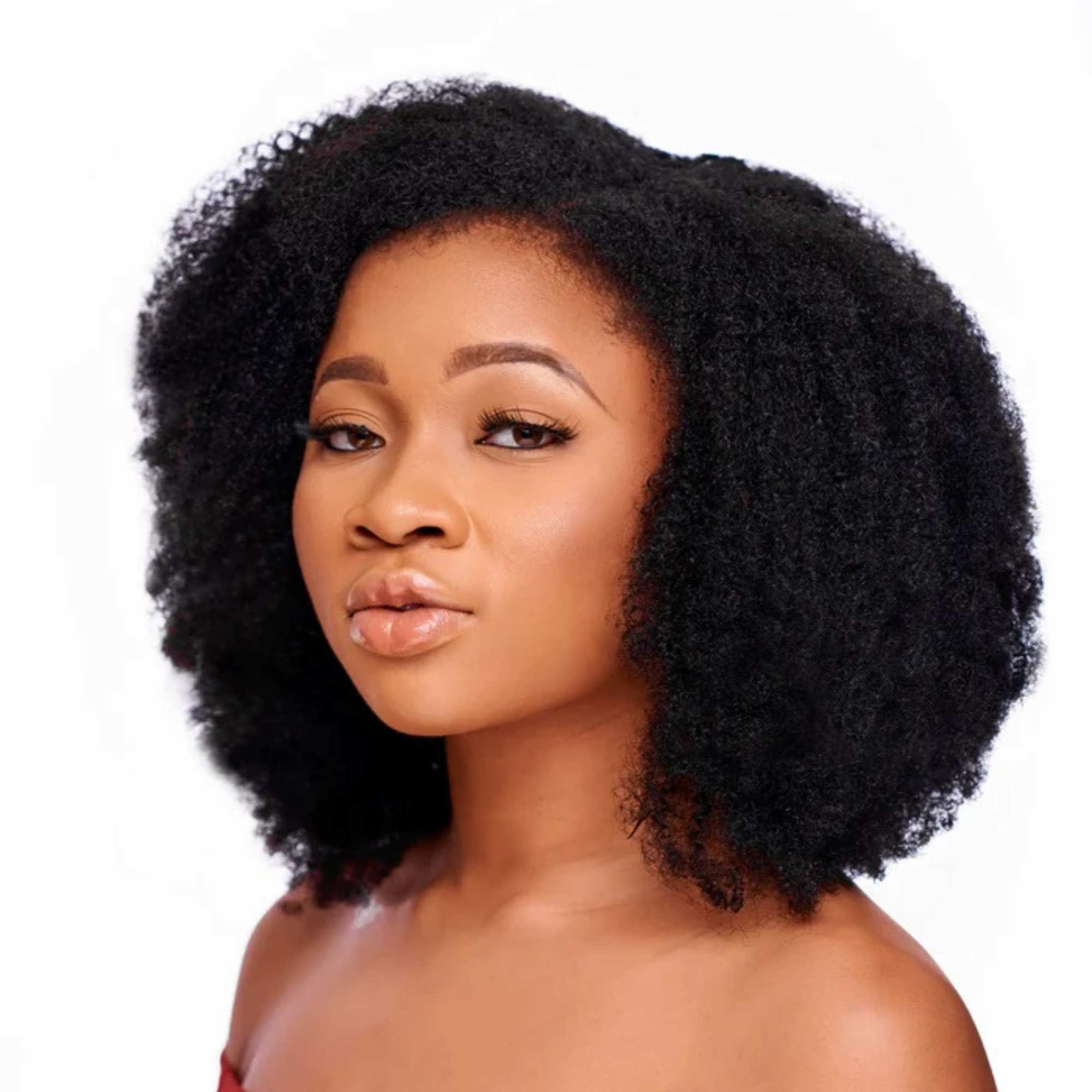 Faux blow out wig