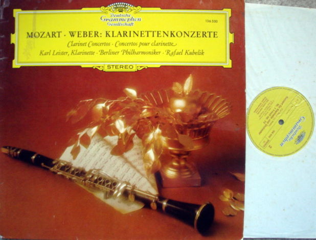 DGG / LEISTER-KUBELIK, - Mozart-Weber Clarinet Concerto...