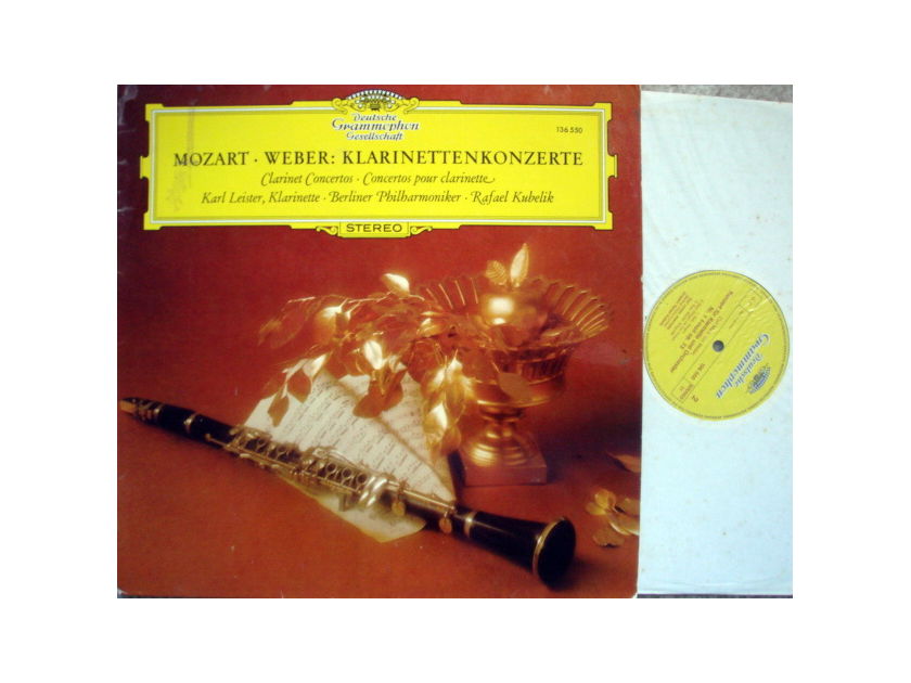 DGG / LEISTER-KUBELIK, - Mozart-Weber Clarinet Concertos, NM!