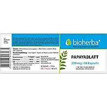 Papayablatt 200 mg 60 Kapseln