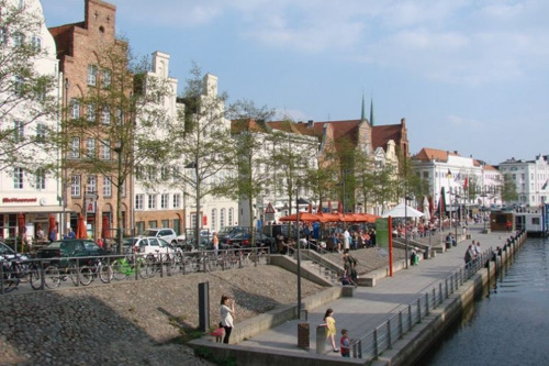 Любек-столица Ганзы на берегу Балтики.