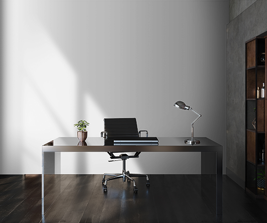 Grey minimalist home office ideas