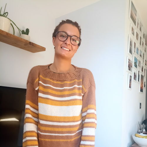 Der Streifen-auf-Streifen-Pullover - Strickanleitung