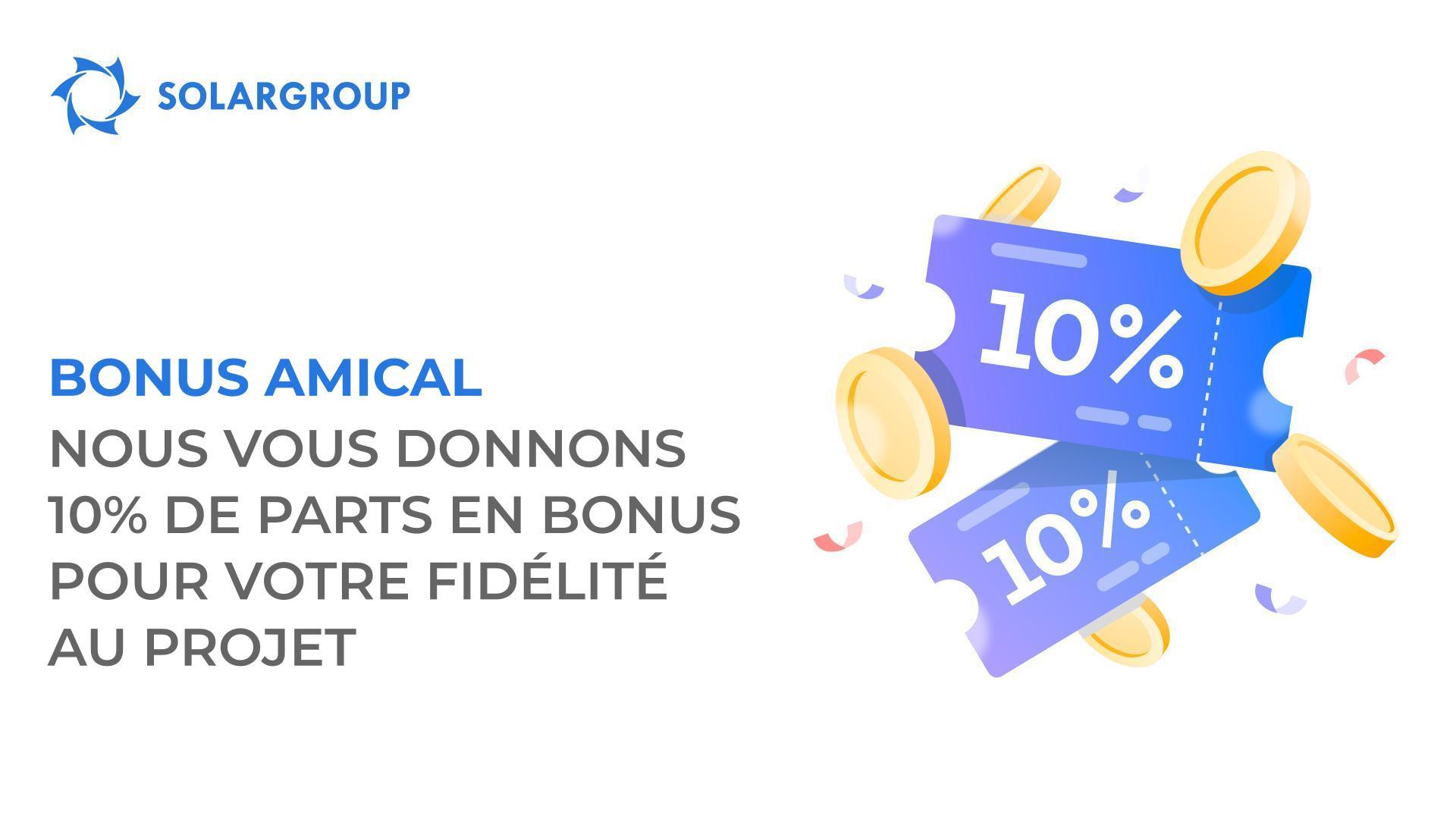 Payez le pack d'investissement en intégralité et obtenez un Bonus amical