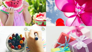 collage kindergeburtstag