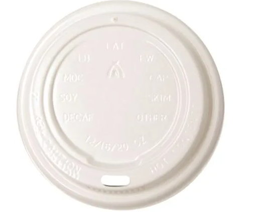 White Lids for 12OZ Coffee Cups ctn 1000