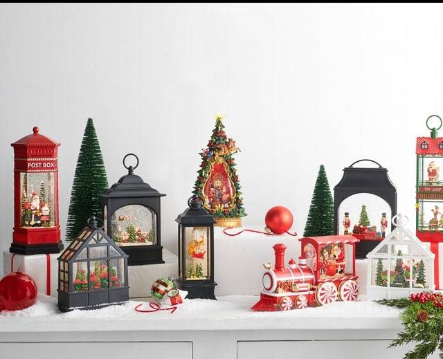 raz imports christmas tree ornament glass ball with cardinal and glitter detail