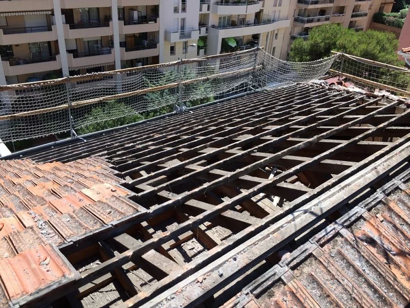 Rénovation de toiture à Beausoleil en tuiles de Marseille — photo 9 sur 9 — CEG TOITURE