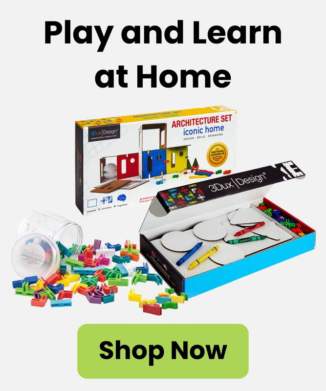 3DuxDesign at home STEM kits for creative kids and homeschool students and families. Hands on cardboard modeling materials that inspire building design and imaginative play. Perfect for ages 4–16 to explore engineering art and problem solving through open ended projects and play based learning at home.