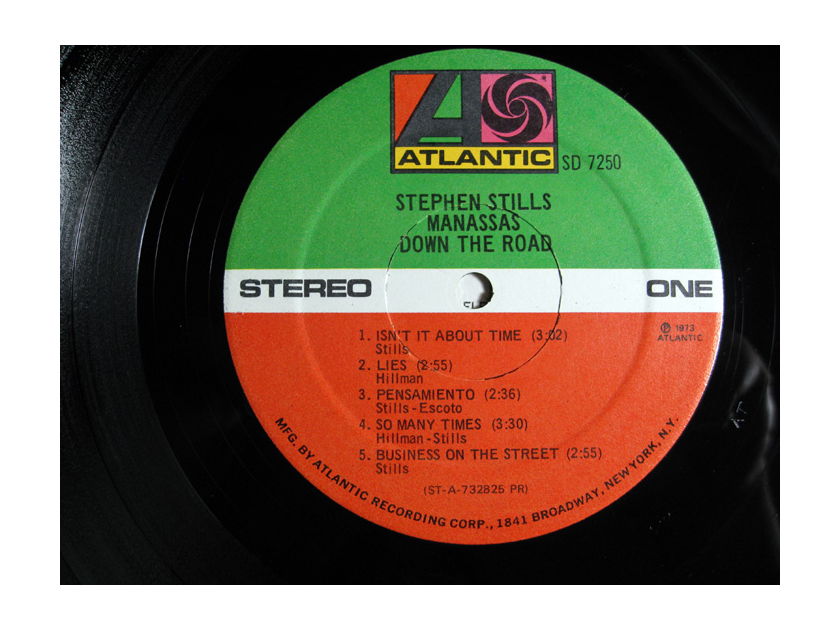 Stephen Stills & Manassas - Down The Road - Original 1973 Presswell Atlantic SD 7250