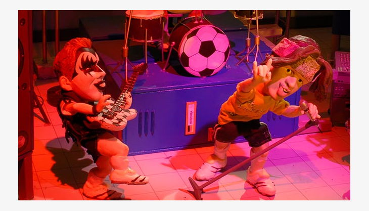 bester geburtstagde trickfilmland studio tour band knete rock gitarre sänger